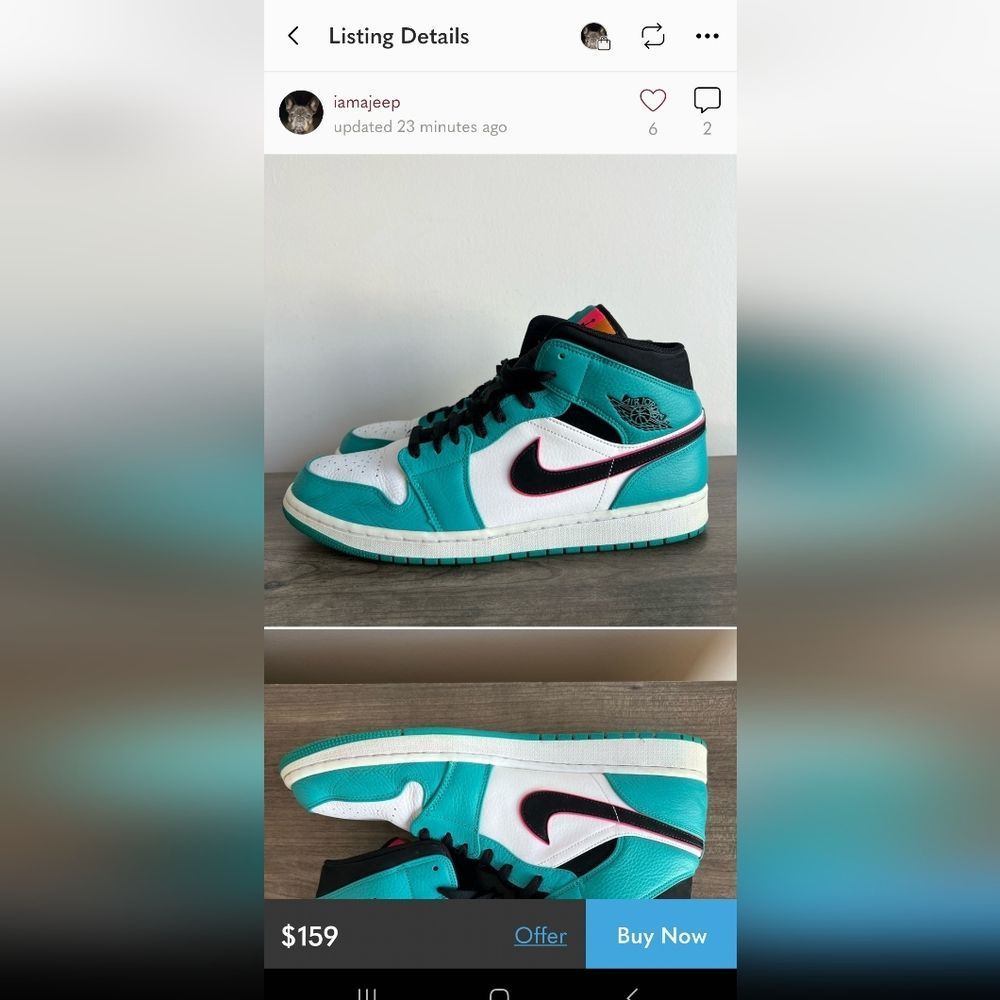 2018 Air Jordan 1 Mid SE' South Beach' - Picture 12 of 12